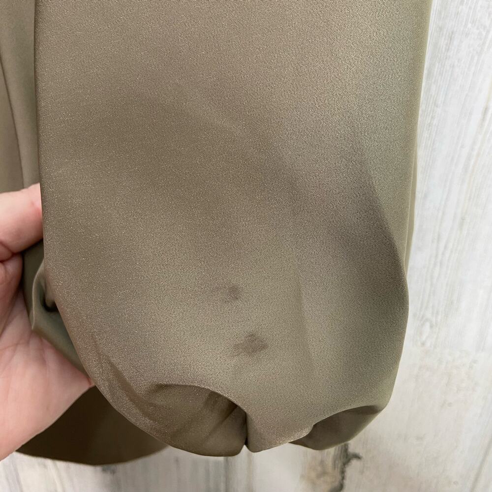 Jagger & Stone The Liv Dress Olive Green Satin Bustier Mini Boho Party Size 4 - Picture 8 of 15